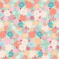Floral seamless pattern. Art pastel coloure design element stock vector illustration